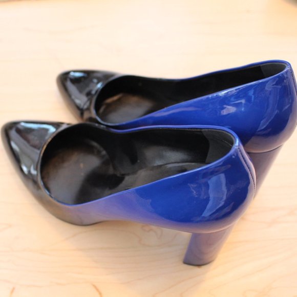M. Gemi The Lustro 90mm Black & Blue Ombre Heels - Picture 4 of 9